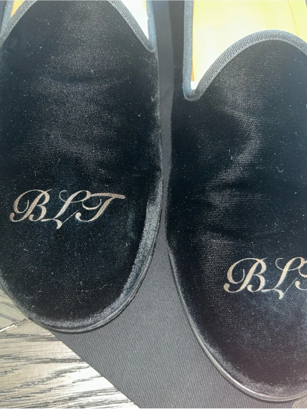 Men’s DEL TORO Made In Italy Black Velvet Slipper II Size 12.5 Great Condition